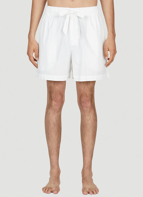 Tekla Drawstring Sleep Shorts Purple tek0349012