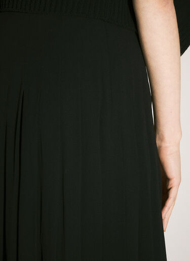 Dolce & Gabbana Pleated Skirt Black dol0258001