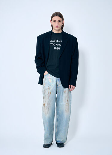 Acne Studios Logo Print T-Shirt Black acn0159019