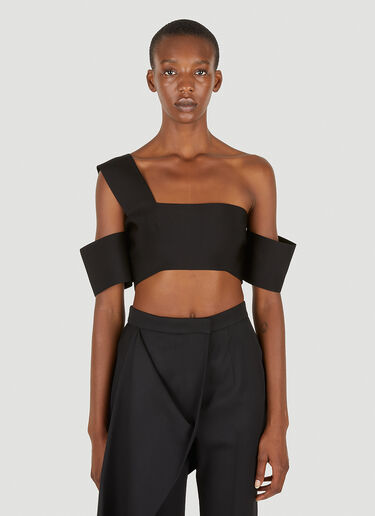 Alexander McQueen Bandage Top Black amq0250079