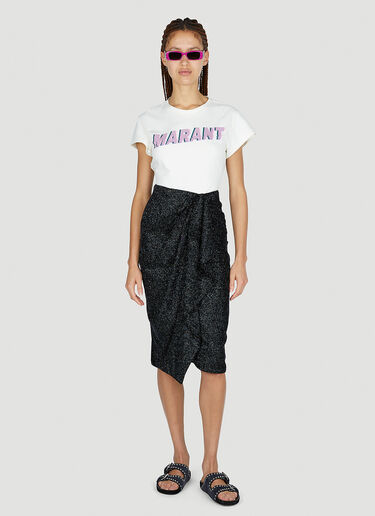 アリッサ ギャザースカート Isabel Marant Étoile アリッサ ギャザースカート ブラック ibe0251017