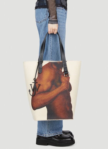 JW Anderson Feel Free Tote Bag Beige jwa0354011