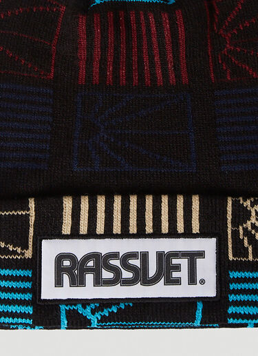 Rassvet Logo Patch Beanie Hat Black rsv0150030