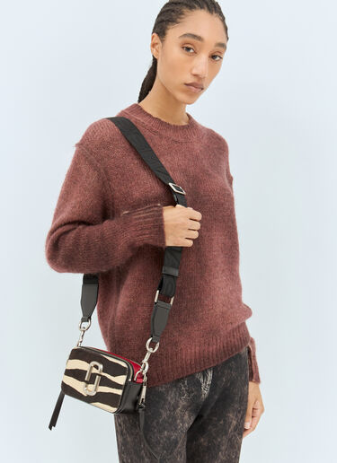 Marc Jacobs The Zebra Snapshot Shoulder Bag Black mcj0258004