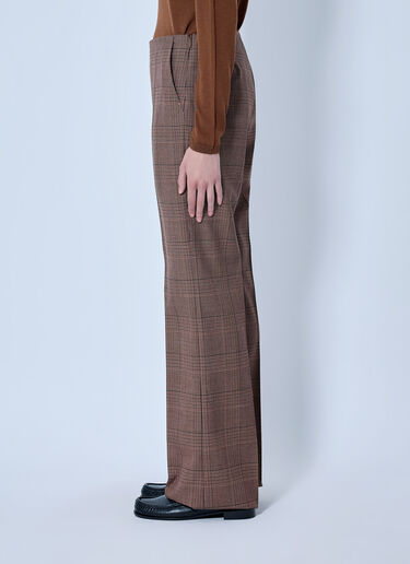 Max Mara 量身定制的格纹长裤 骆驼 max0266019