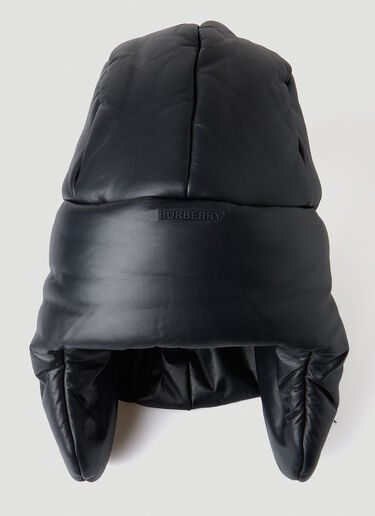 Burberry Quilted Leather Ushanka Cap Black bur0348004