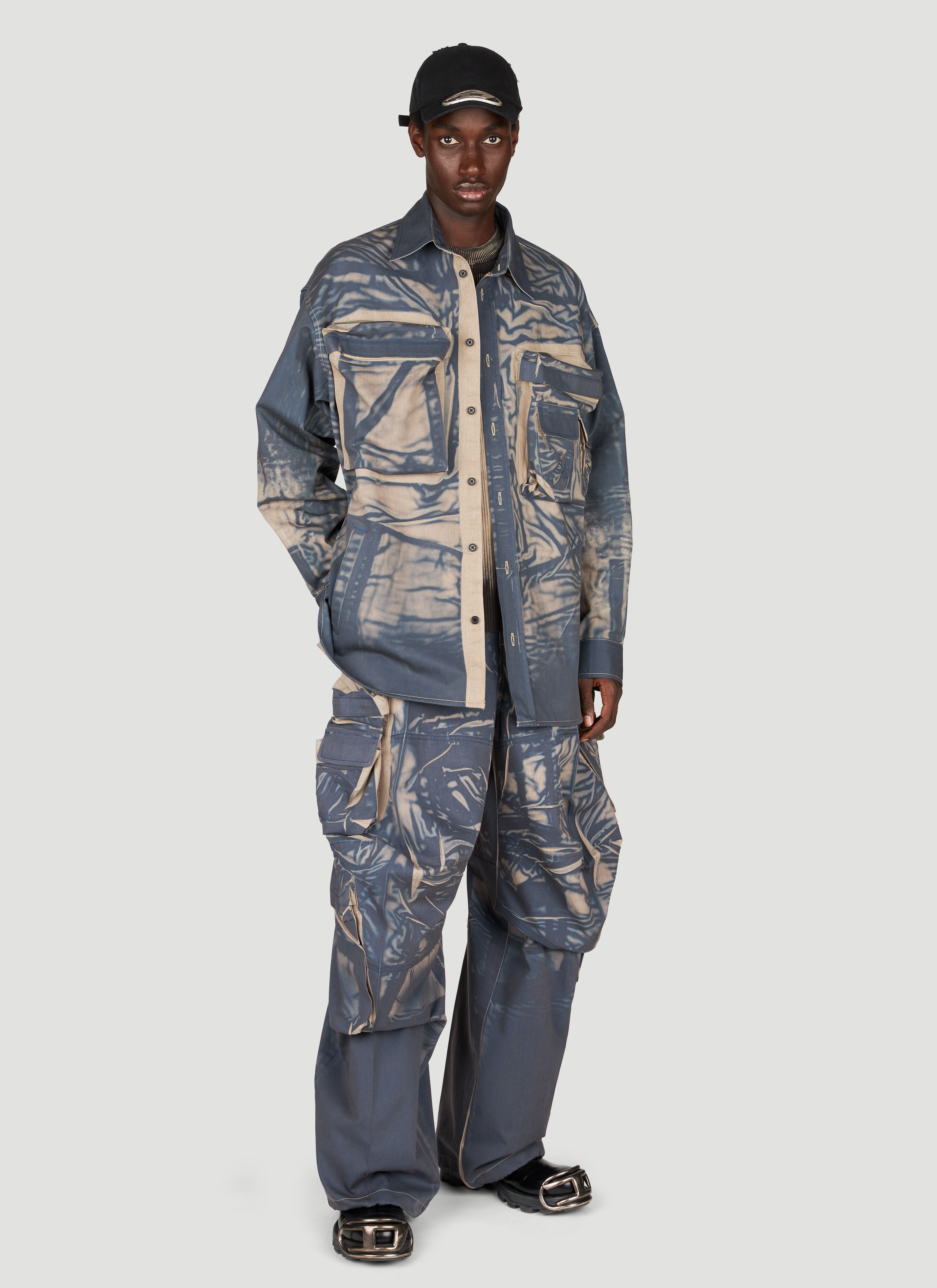 Diesel Men's' P-Hugh Cargo Pants in Blue | LN-CC®