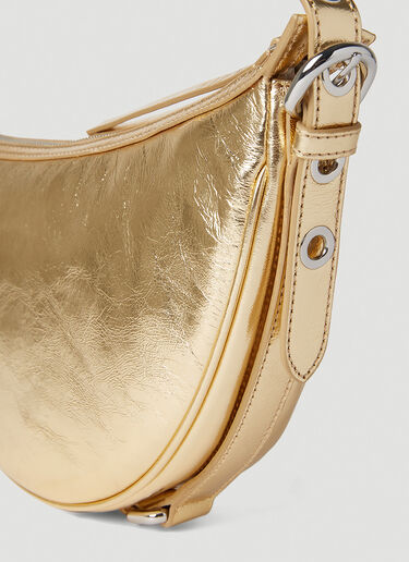 BY FAR Soho Circular Shoulder Bag Gold byf0252005