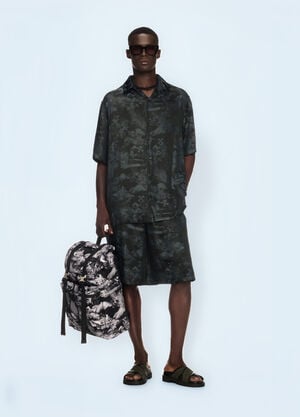 Off-White Jacquard Fresco Bowling Shorts Black ofw0160108