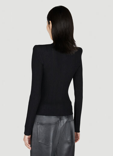 Balmain 罗纹开衫 黑色 bln0252015