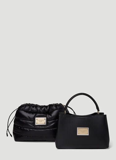 Dolce & Gabbana Double Layer Handbag Black dol0250044