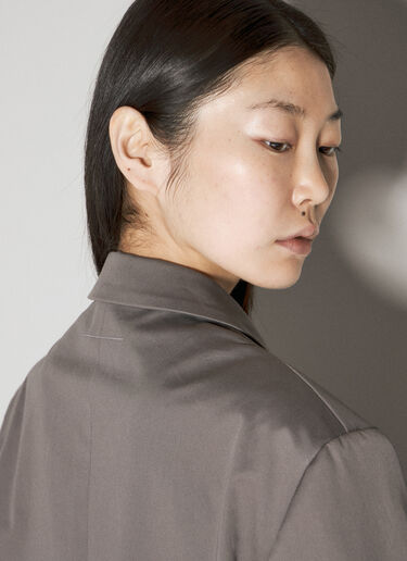 MM6 Maison Margiela 毛边西装外套 灰色 mmm0255002