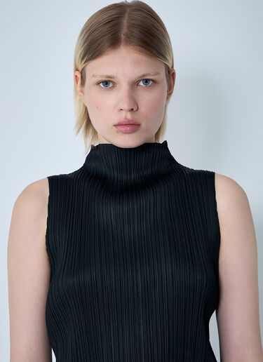Pleats Please Issey Miyake Pleated Top Black plp0261008