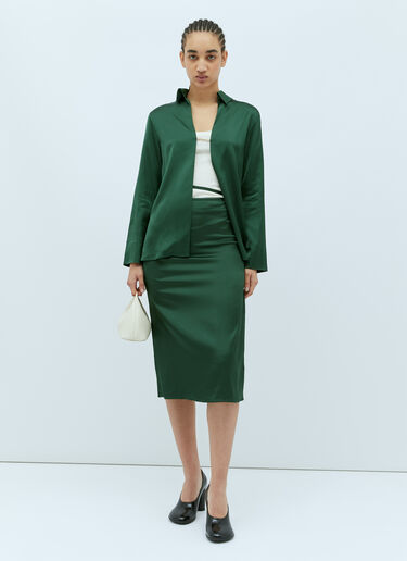 Jacquemus La Jupe Notte Midi Skirt Green jac0256008