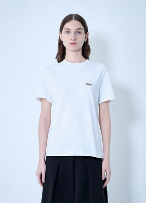 Jacquemus Gros Grain T-Shirt White jac0264023