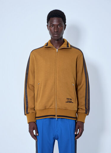 LN-CC® - Y-3 X WB: Track Zipped Jacket - Brown Y-3 X WB Track Zipped Jacket Brown ywb0364001