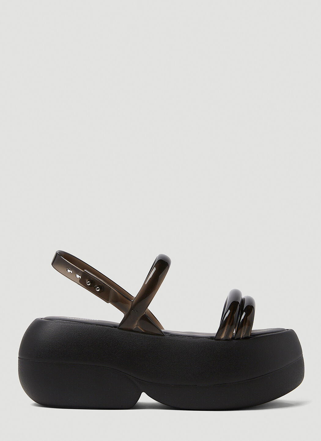 Melissa Women s Airbubble Platform Sandals in Black LN CC
