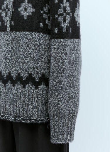 KHAITE Dobbi Hooded Knit Sweater Grey kha0253012