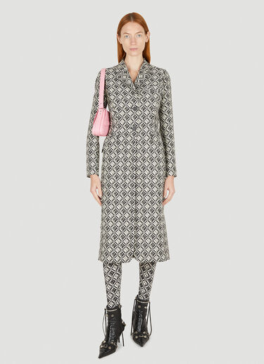 Moon Diamond Tailored Coat Marine Serre Moon Diamond Tailored Coat Black mrs0250001