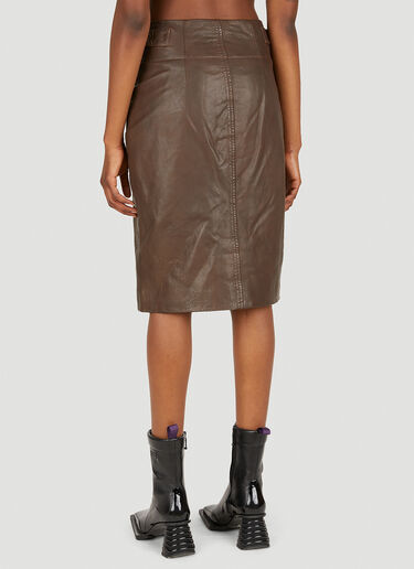Isabel Marant Étoile Bertille Midi Skirt Brown ibe0249013