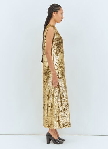 Louane Maxi Dress The Row Louane Maxi Dress Gold row0258004