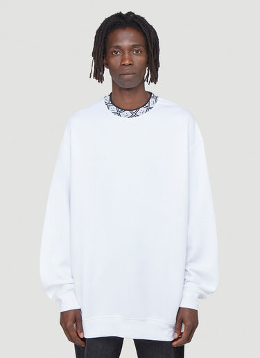 Acne Studios Oversized Sweatshirt White acn0141011