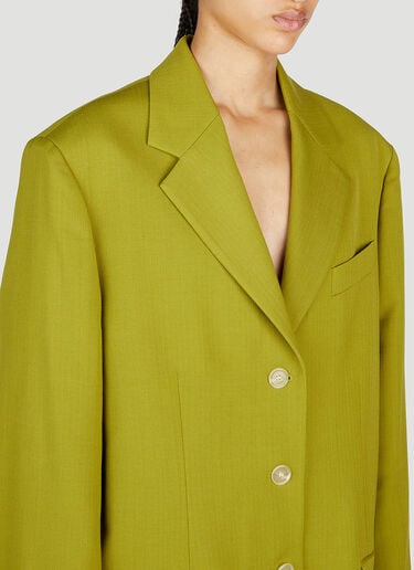 Acne Studios Oversized Single Breasted Blazer Green acn0253037
