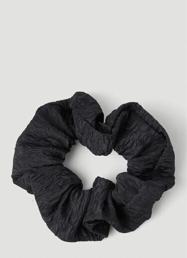 GANNI Jacquard Organza Scrunchie Black gan0251103
