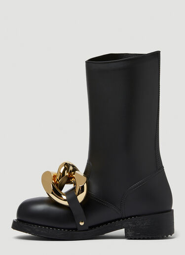 JW Anderson Chain Rubber Boots Black jwa0249011