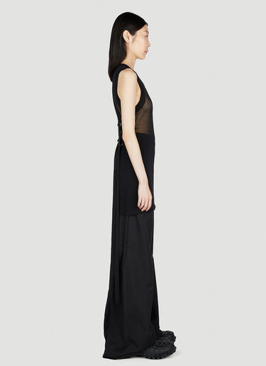 Ann Demeulemeester Gaetane ネットタンクトップ ブラック ann0252010