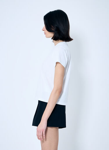 Alexander Wang Essential Shrunken Puff Logo T-Shirt White awg0259022