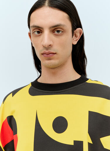 Walter Van Beirendonck Dawleetoo Oversized Sweatshirt Yellow wlt0156013