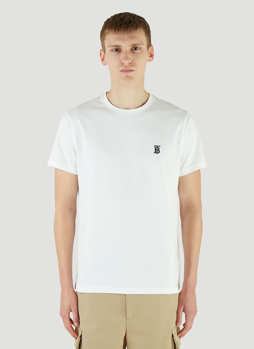 Burberry embroidered logo t shirt hot sale