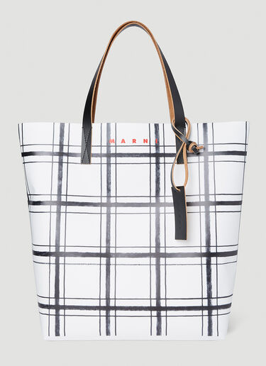 Marni Tribeca Tote Bag White mni0154017