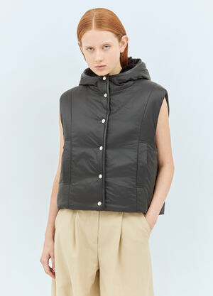 Max Mara Reversible Gilet Black max0257054