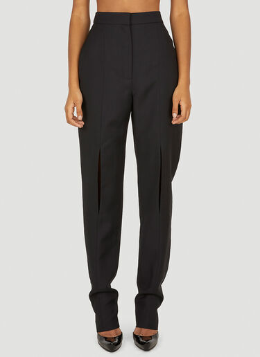 Alexander McQueen 슬래시 팬츠 블랙 amq0250037