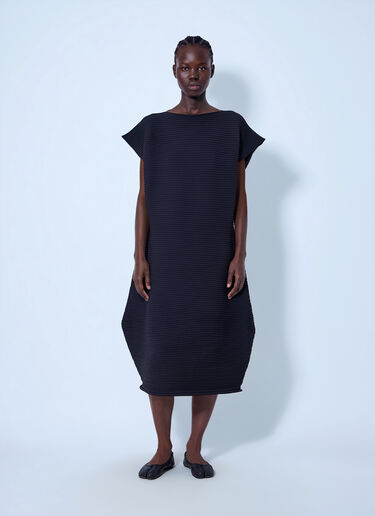 Pleats Please Issey Miyake ジグザグニットドレス ブラック plp0266028