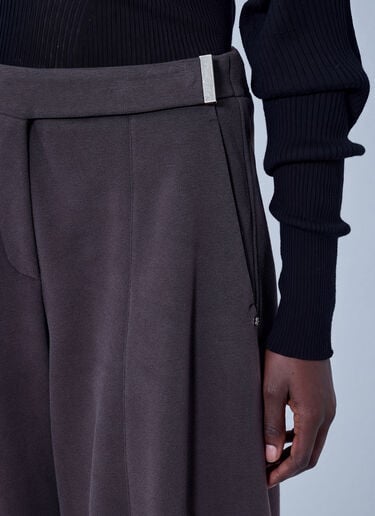 LN-CC® - Sportmax: Wide-Leg Tailored Trousers - Brown Sportmax Wide-Leg Tailored Trousers Brown spx0266010