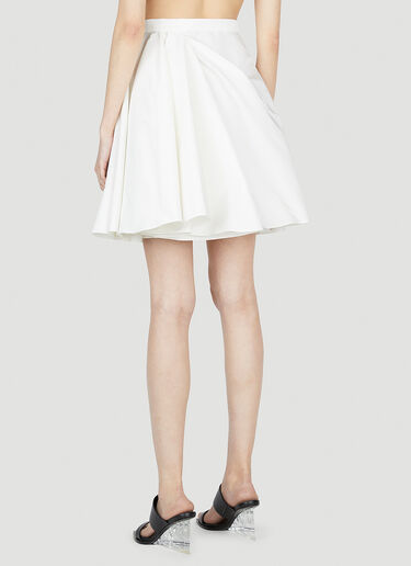 Alexander McQueen Gathered Skirt White amq0252020