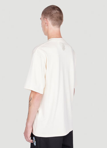 1 Moncler JW Anderson 그래픽 프린트 티셔츠 크림 mjw0352001