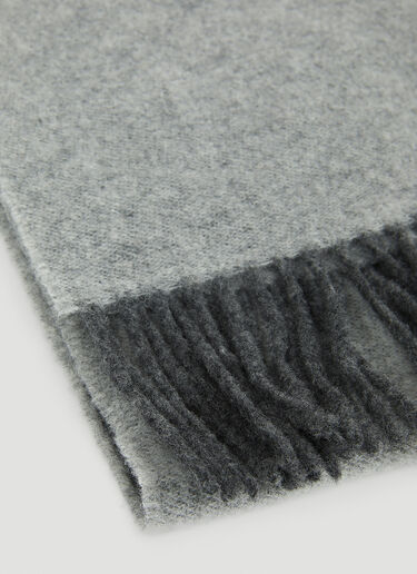 TOTEME Monogram Jacquard Scarf Grey tot0251015