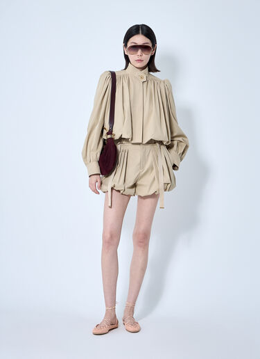 Chloé Gathered Jacket Beige chl0260009