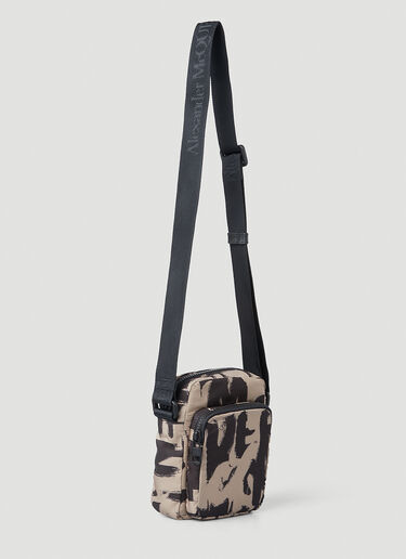 Graffiti Mini Messenger Crossbody Bag Alexander McQueen Graffiti Mini Messenger Crossbody Bag Brown amq0149064