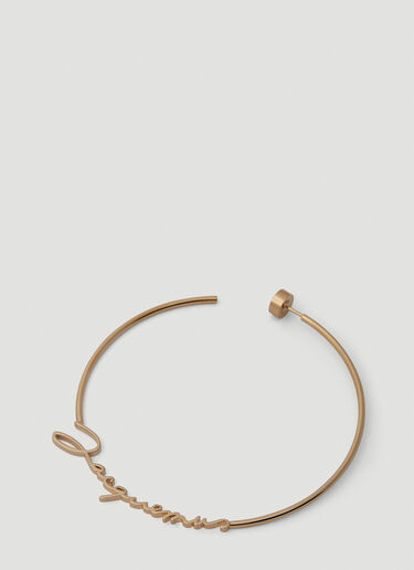 Jacquemus Les Créoles Hoop Earrings Gold jac0250055