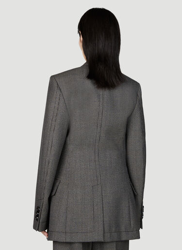 Bottega Veneta Houdstooth Wool Blazer Grey bov0255026