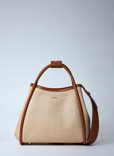 Max Mara Logo Plaque Handbag Cream max0260025