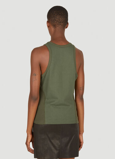 Dion Lee Rib Shift Tank Top Khaki dle0349004