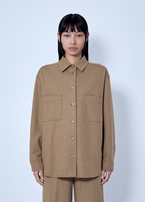 Max Mara Ladino Button-Up Shirt Camel max0266057