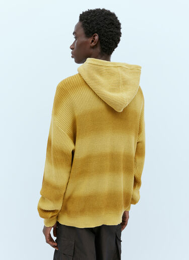 Stüssy Spray Dyed Hooded Knit Sweater Yellow sts0151005