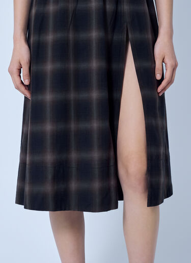 Our Legacy Fan Midi Skirt Brown our0265028